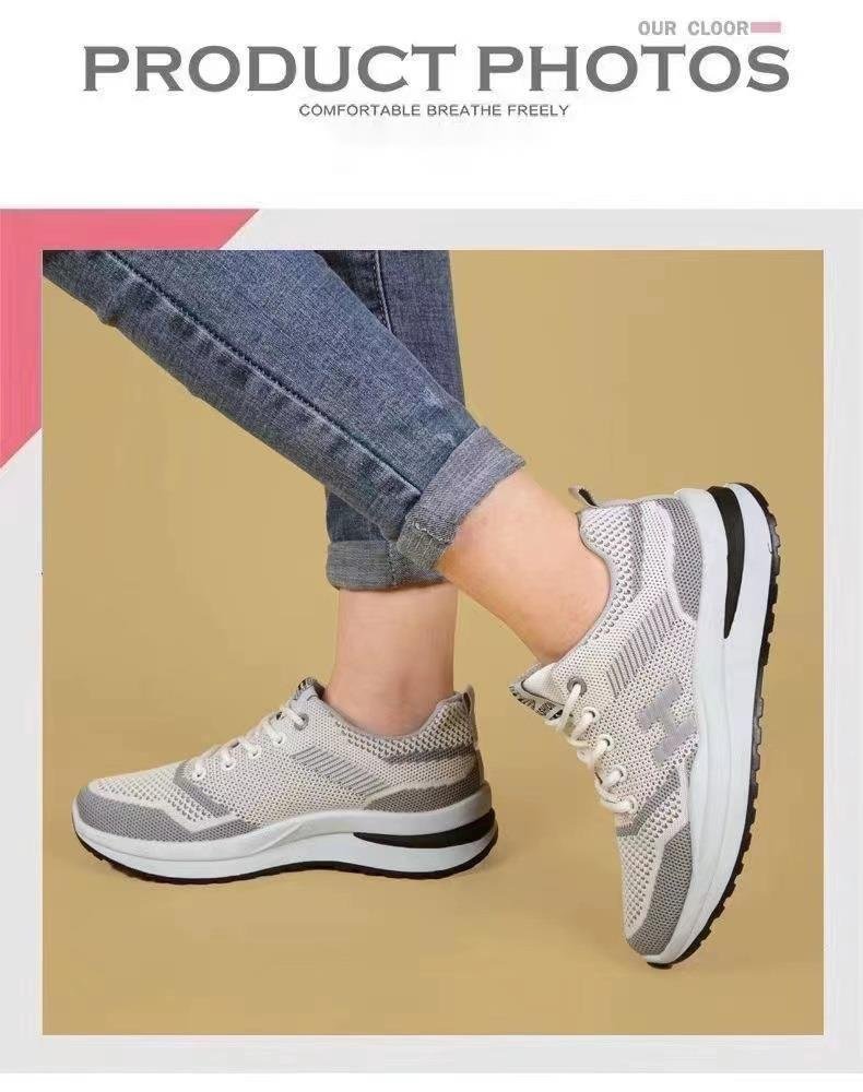 Spomladi in poleti novi ženski modni športni mrežasti zračni tekaški copati Flyknit_voghion.com