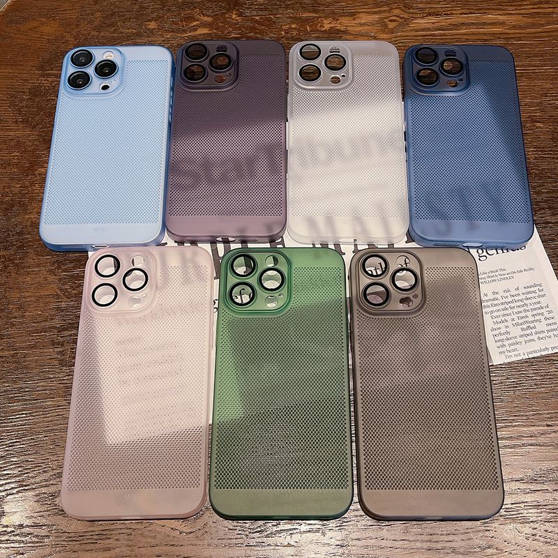 Custodia traspirante per dissipazione del calore per iPhone 14 13 12 11 Pro Mini Xs Max XR 7 8 Plus SE Protezione della fotocamera Raffreddamento Sottile_voghion.com