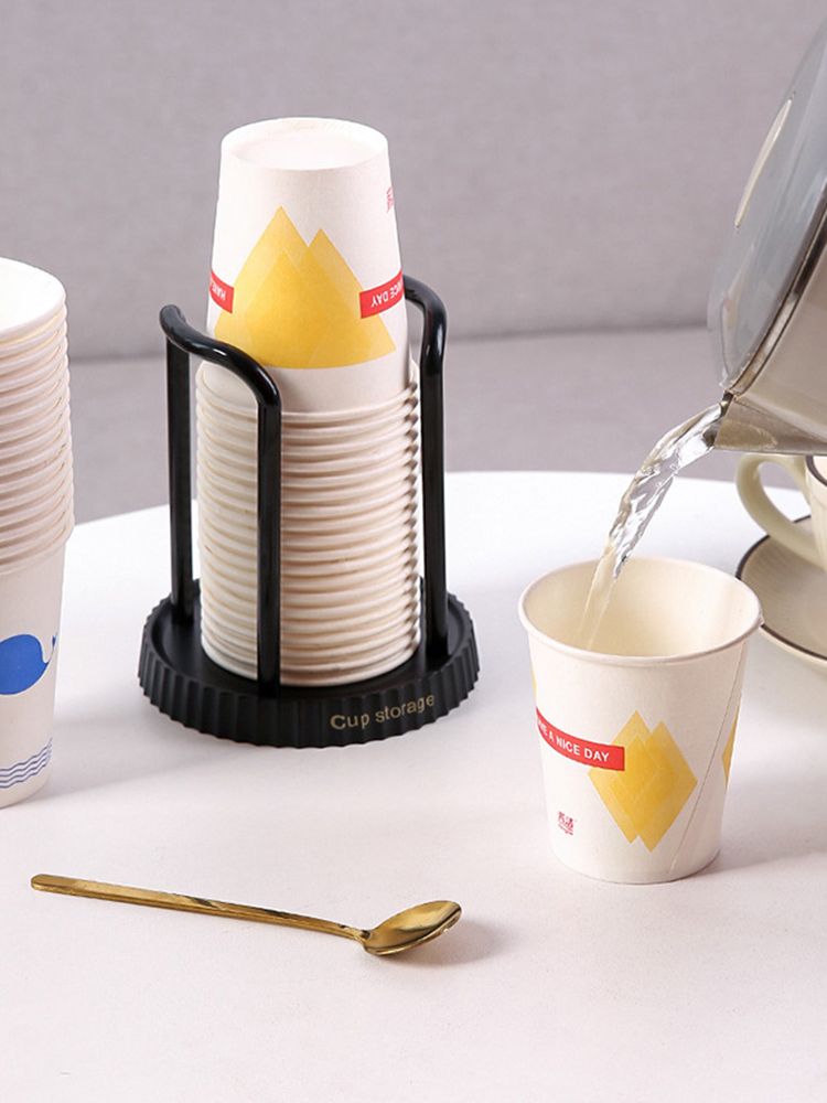 Disposable Paper Cup Holder Rack, Desktop Storage Organizer For Living And Dining Room, Space Saving Cup Taker_voghion.com