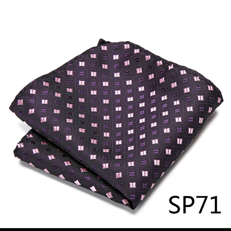 Heren Brits patroon effen kleur polyester zijden vierkante sjaal bruiloft pak zakdoek overhemd klaar op voorraad_voghion.com