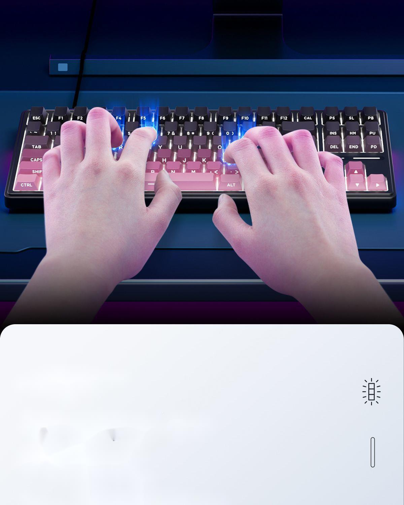 third Mock Examination Wireless Mechanical Keyboard Bluetooth RGB Lamp Hot Plug Female High Beauty Mahjong_voghion.com
