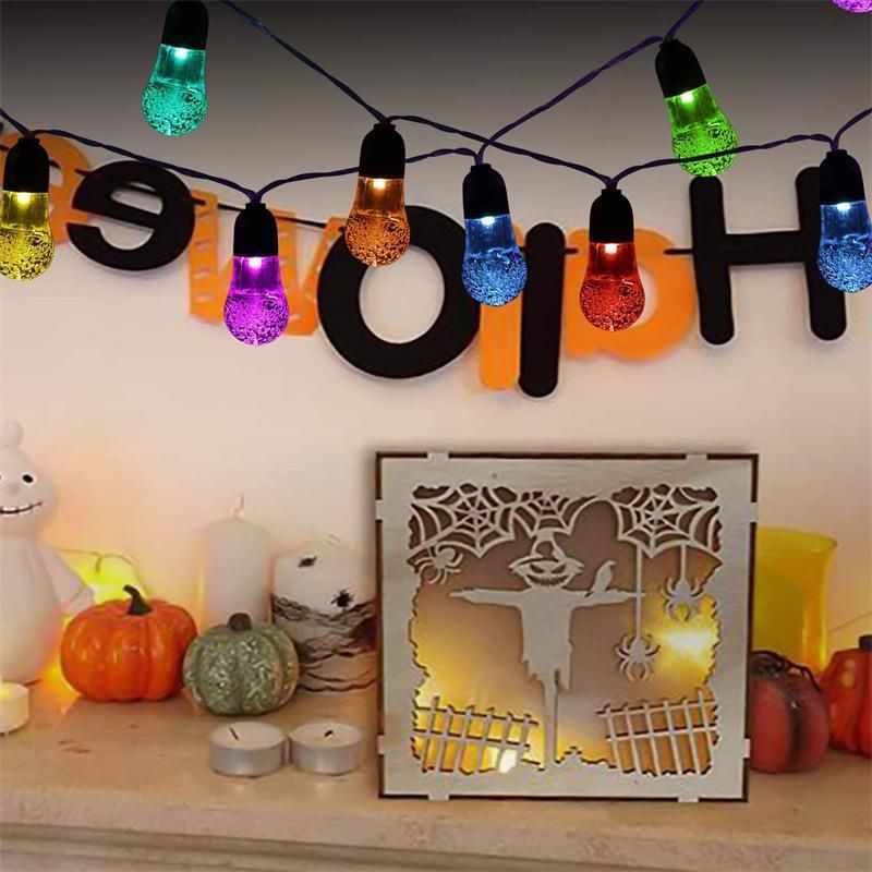 Outdoor Wasserdicht 30led Kristall Ball String Licht G40 Garten Dekoration String Licht Solar Bubble Ball Licht String_voghion.com
