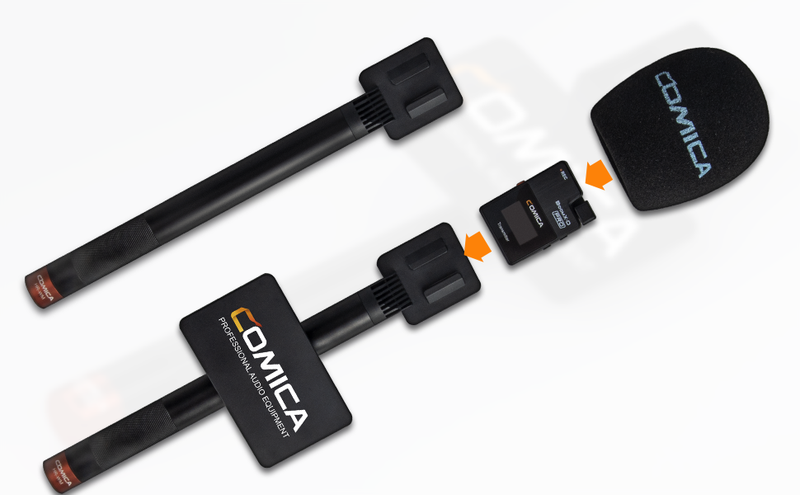 Comica HR-WM Handheld SYNCO G2 Godox Wireless Microphone Detachable Adapter For Interview Report Mic Accessories_voghion.com