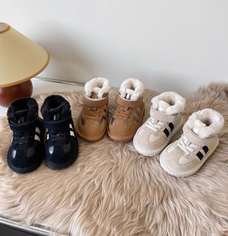 23 Stivali da neve per bambini, ragazzi, monopezzo, foderati in pile invernale, spessi, per bambini, grandi, in cotone, mocassini per ragazze_voghion.com