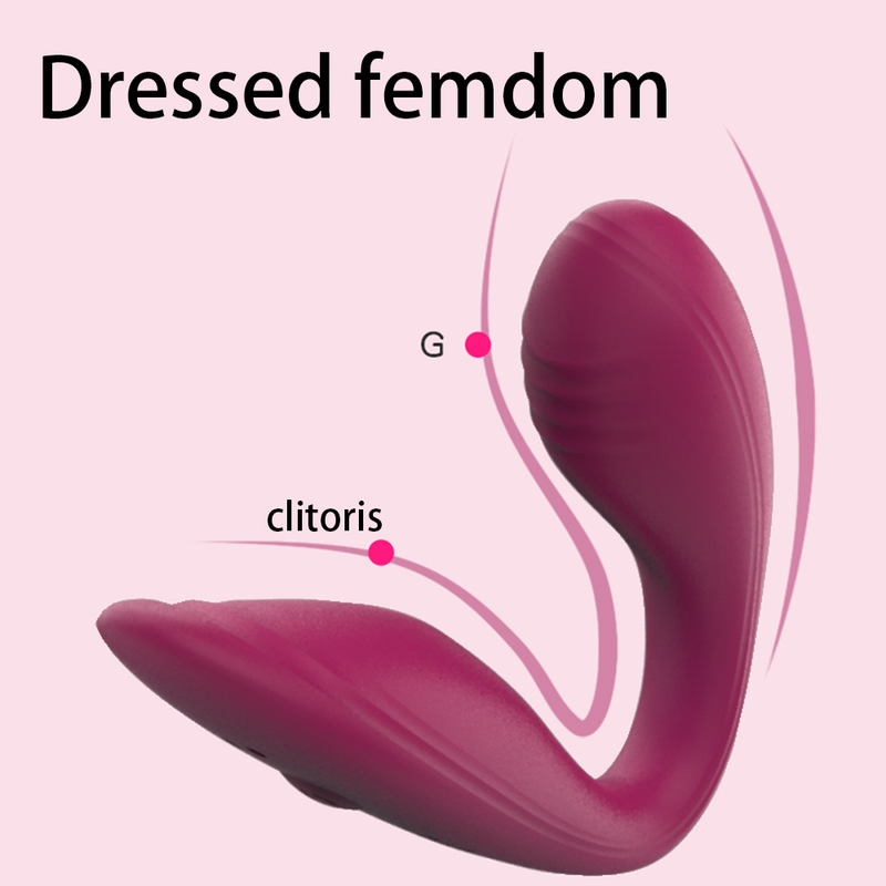 Drahtloser Vibrator, Spielzeug für Erwachsene, für Paare, wiederaufladbarer USB-Dildo, G-Punkt-U-Silikon-Stimulator, Doppelvibratoren_voghion.com