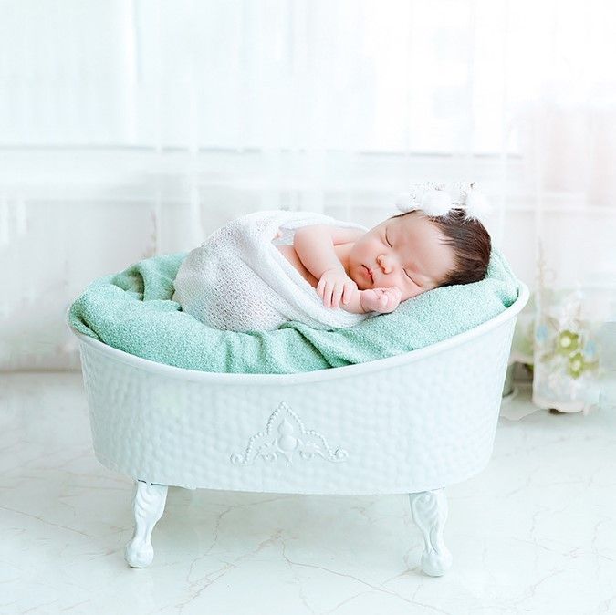 Newborn baby photography props bathtub_voghion.com