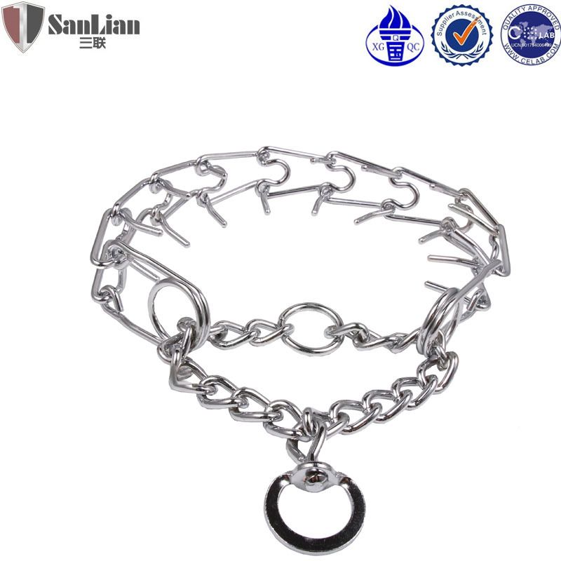 Prezzo speciale Pujiang Sanlian Premium Guinzaglio in ferro per addestramento cani Collare a catena regolabile per Teddy_voghion.com