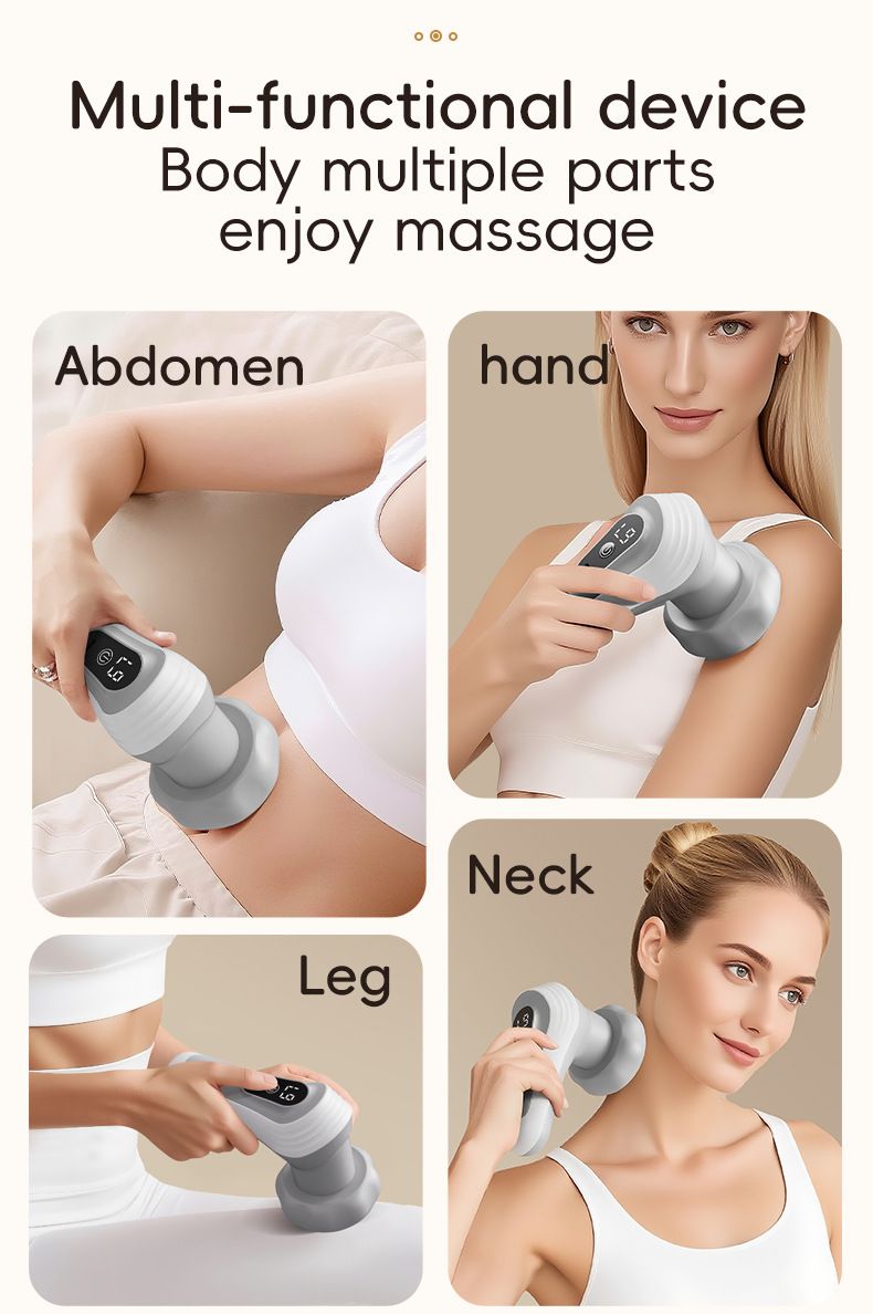 Elektrisches Handmassagegerät für Nacken, Rücken und Beine, Meridiantherapie-Massagegerät, multifunktionaler Ganzkörper-Fettschieber für den Heimgebrauch_voghion.com