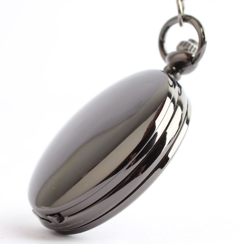Orologi da tasca retrò alla moda, orologio da tasca al quarzo lucido classico con catena lunga (con catena lunga)_voghion.com