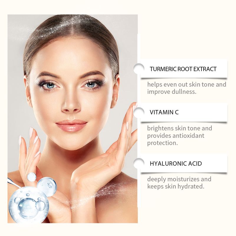 OUHOE Turmeric Face Essence Hydrating And Moisturizing Gently Moisturizing And Brightening Facial Skin Delicate Care Essence_voghion.com