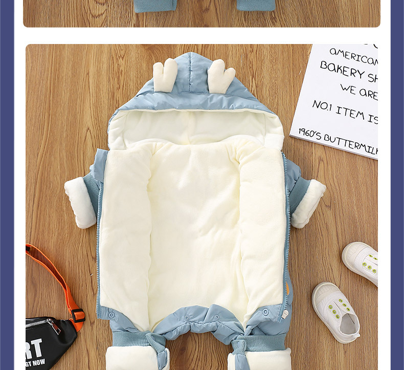 Baby's climbing clothes fall and winter one-piece down jacket_voghion.com