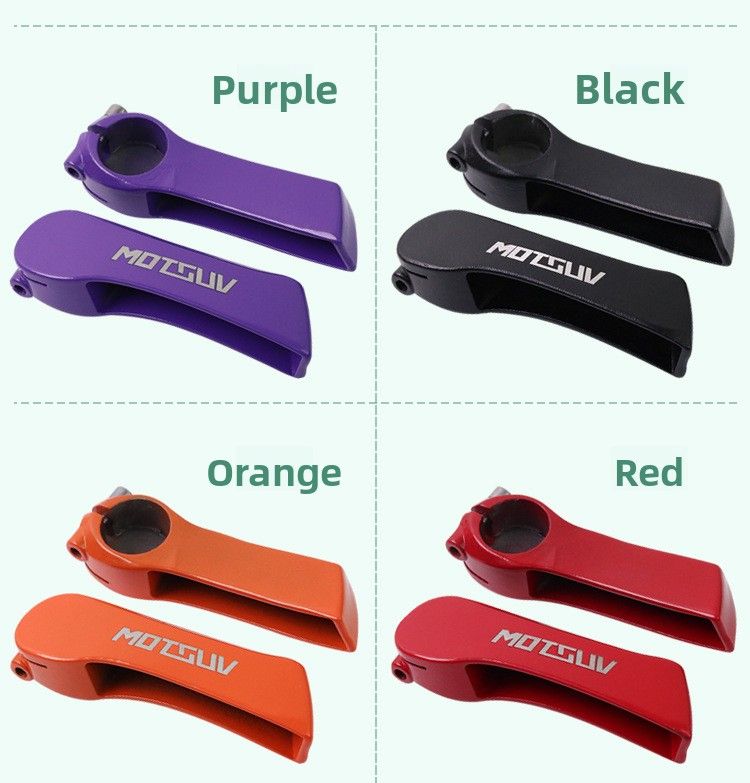 Bicycle Aluminum Alloy Mountain Road Bike Fixed Gear Colorful Grips Horn Handlebar Set Accessories_voghion.com