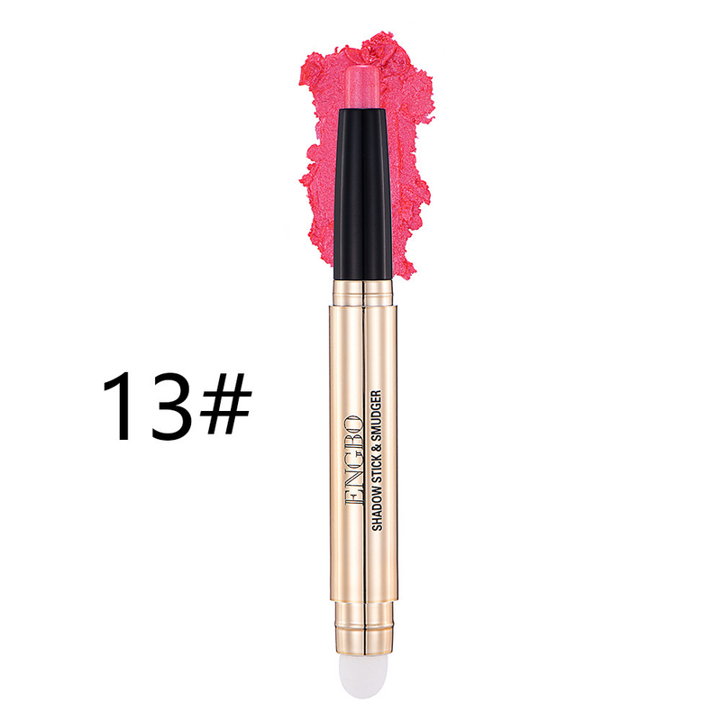 Neuer monochromer Lidschattenstift mit Doppelkopf, perlmuttfarbener Lidschatten aus schlafender Seidenraupe, hohe Helligkeit, verwischt nicht und ist wunderschön_voghion.com