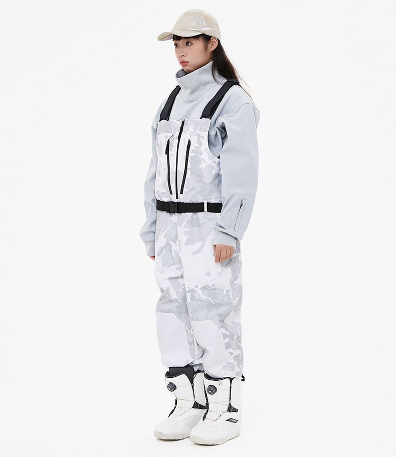 001 Felpa con cappuccio antivento impermeabile tuta da snowboard collo alto maglia da sci foderata in pile pantaloni unisex strato interno_voghion.com