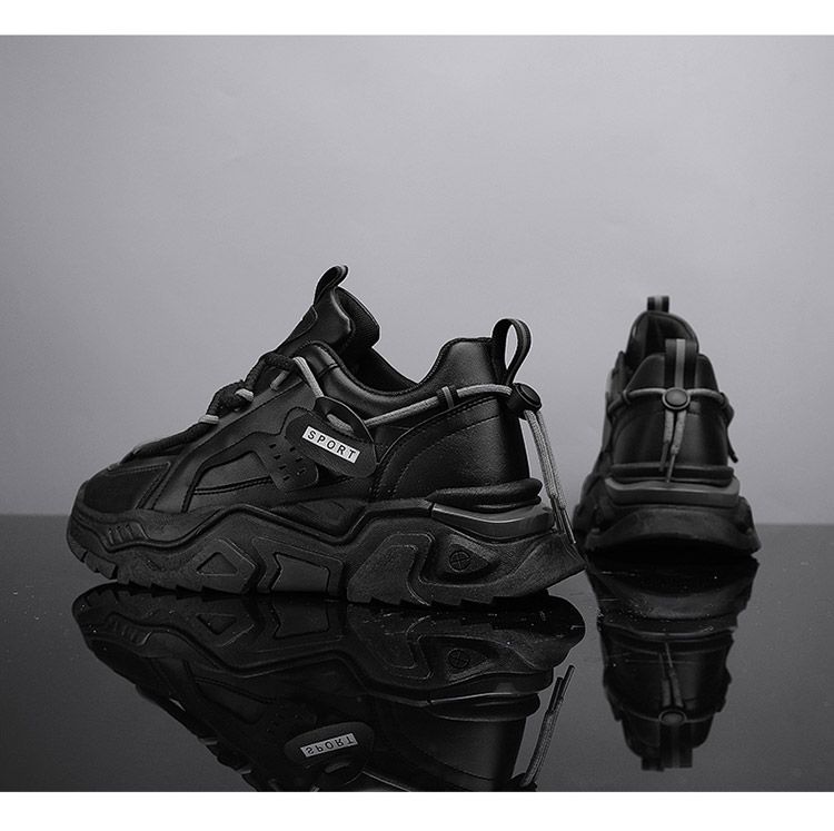Scarpe da papà per uomo Ins Trend Aumento autunno Scarpe per uomo Sport Piccole scarpe bianche per uomo Tutte le tendenze Scarpe con suola spessa Tide_voghion.com