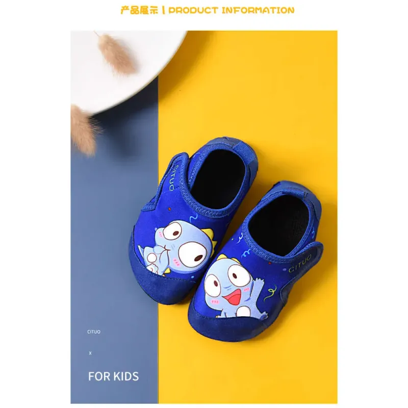 Sport Kids Water Beach Swimming Socks Cartoon Dinosaur Children Anti Slip Fiess Yoga Dance Surf Diving Underwater Shoes_voghion.com