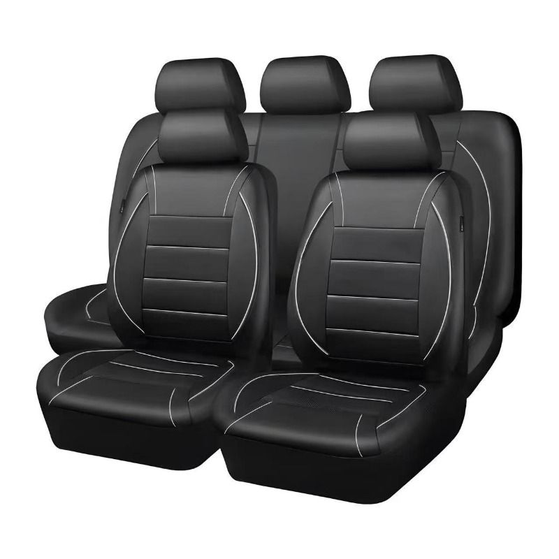 Universal Vehicle Cushion Protectors Car Seat And 5pcs Headrest Covers All-Season_voghion.com
