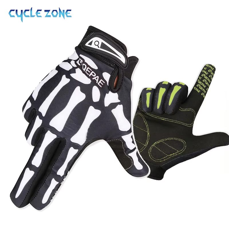 SchädelVollFingerKnöchelHandschuhAntislipFäustlingeMotorradRadfahrenWinterWarmFäustlingUnisexSportHandschuheFahrradAusrüstung_voghion.com