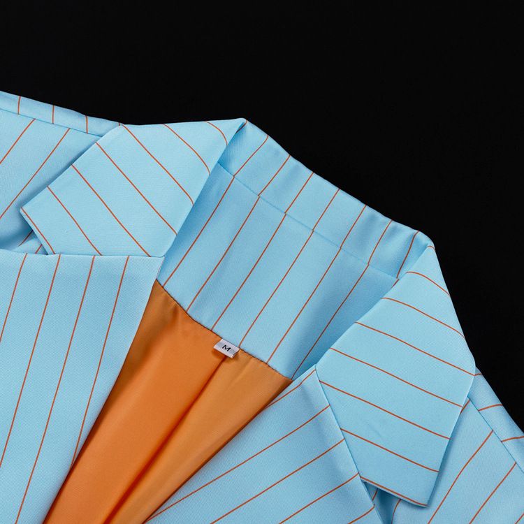 Costume ample à manches longues et revers pour femme, veste, jupe fendue sur la hanche, costume deux pièces_voghion.com