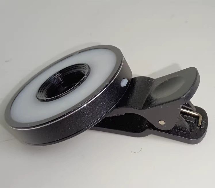 Anneau de téléphone portable, mise au point de photographie, LED, loupe 15X, clip, lentille, pièce d'argent, bijoux, timbre Emed, évaluation_voghion.com