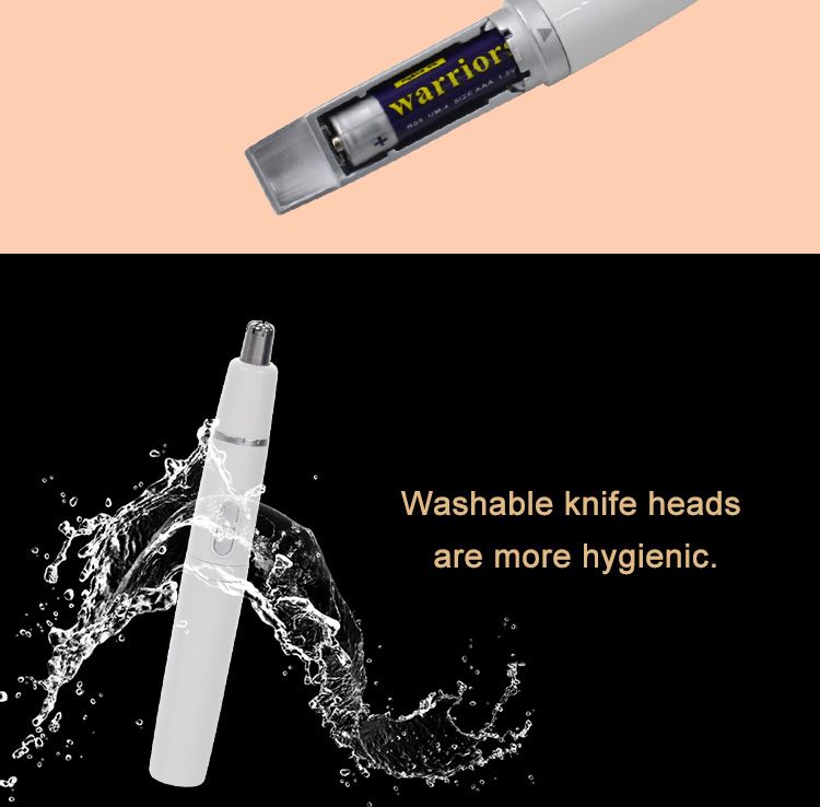 Hot Selling Electric Nose Hair Trimmer Mini Eyebrow Shaver Portable_voghion.com