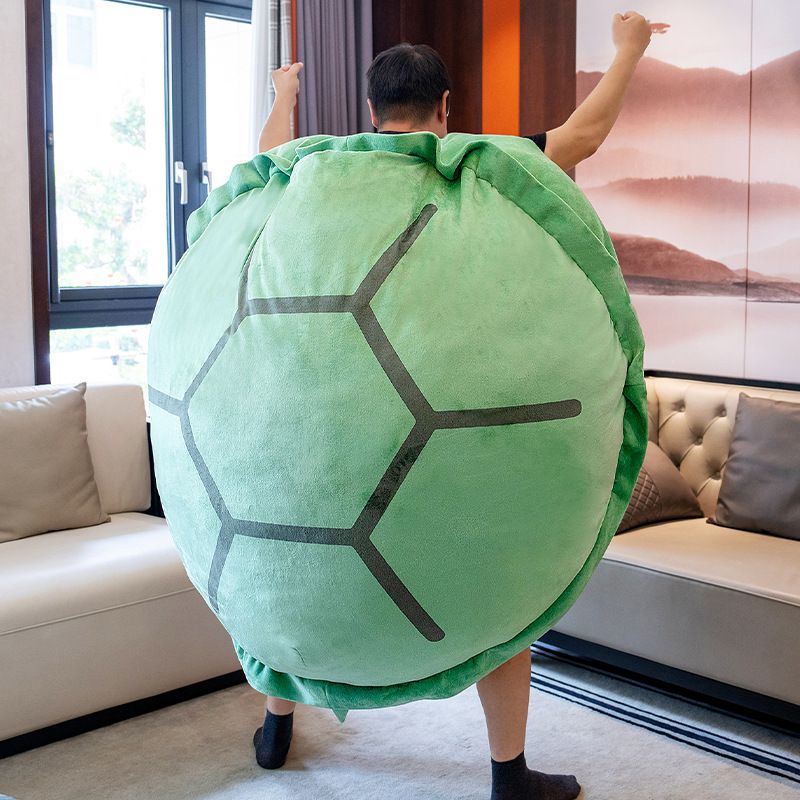 Upgrade Thickened Wearable Turtle Shell Plush Toy for Kids_voghion.com