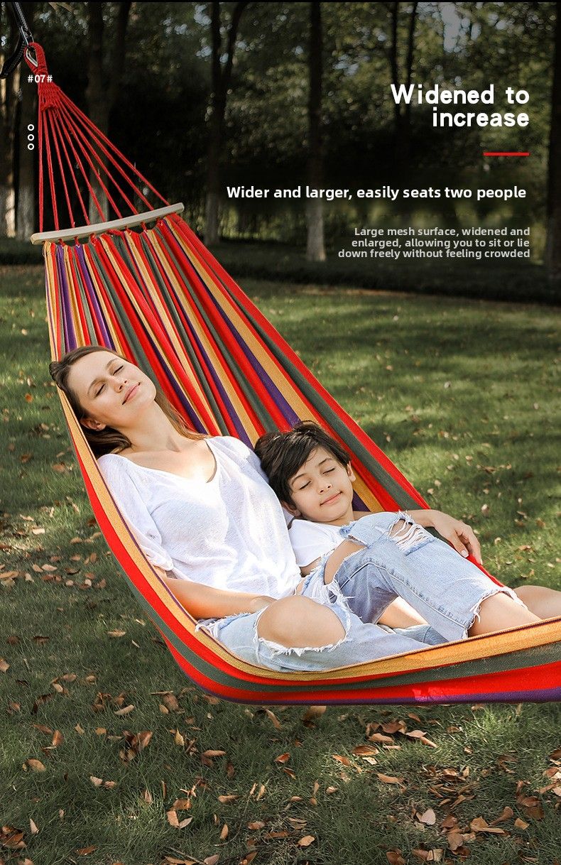 Outdoor Anti-Rollover Equipment Foldable Portable Balcony Home Camping Swing Double Hammock Chair_voghion.com