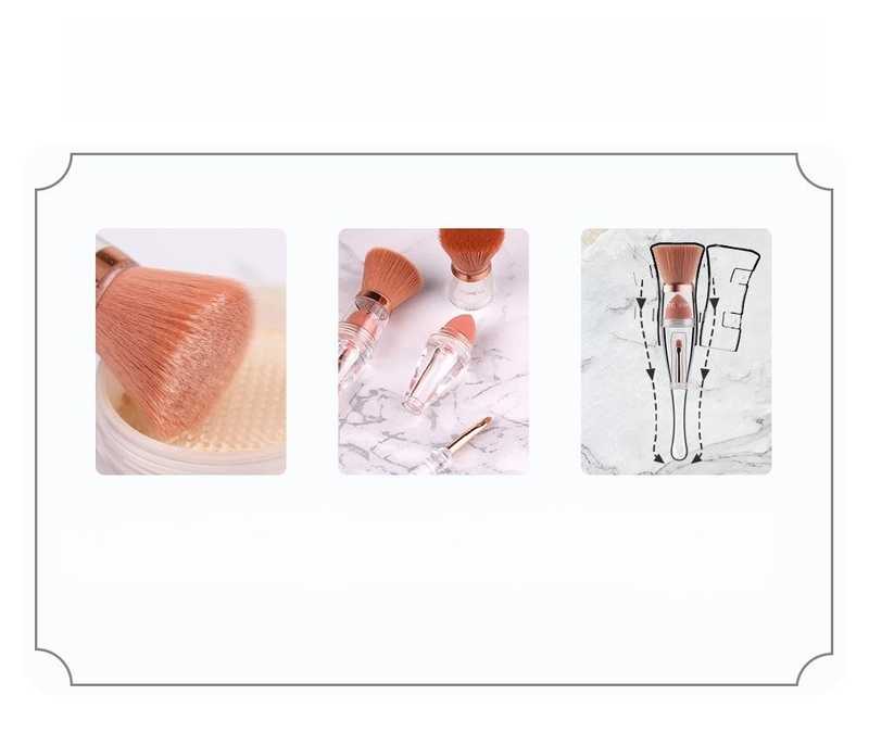 3-in-1 Soft Makeup Brushes Set Eyeliner Eye Shadow Brush Cosmetic Foundation Blush Powder Blending Beauty Makeup Tool_voghion.com