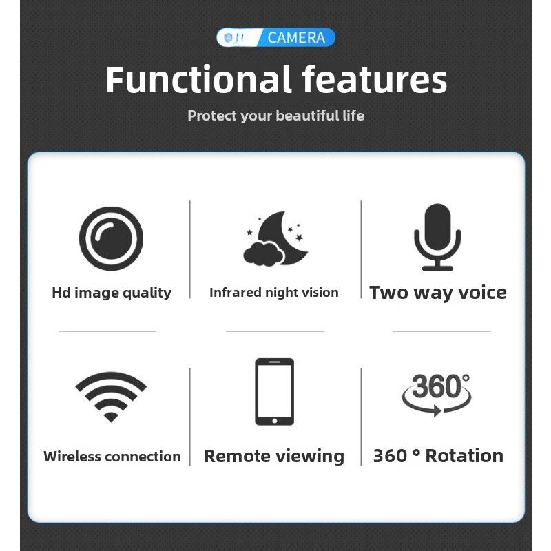 A2 high definition wireless wifi camera home security surveillance camera ball network intelligent intercom camera_voghion.com