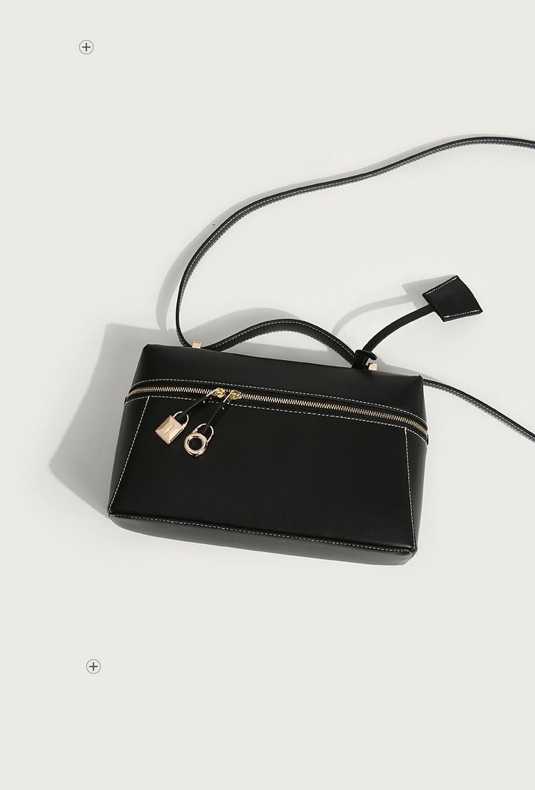 Sac à bandoulière rétro pour femme, niche portable, sac à lunch LP de même style, mode de haute qualité, simple et polyvalent_voghion.com