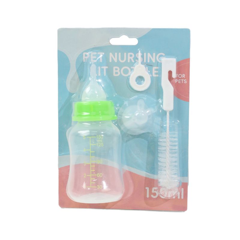 Stort Gourd Pet 150ml utskiftbart smokkbørstesett valpemelkflaske_voghion.com