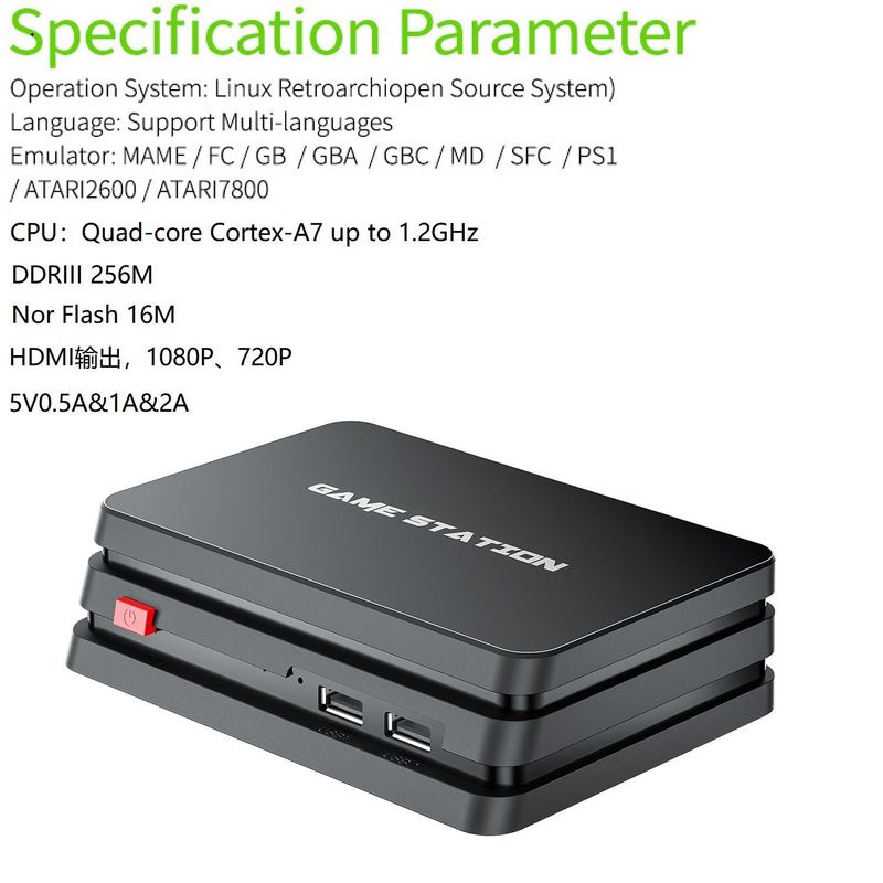M8 PLUS TV Set Top Box Game Console HDMI Game Quad Controller 10000 Emulator 2.4G Wireless_voghion.com