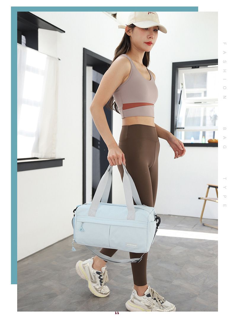 New Wet And Dry Separation Sports Fiess Short Distance Portable Cylindrical Large Capacity Lage Bag Travel_voghion.com