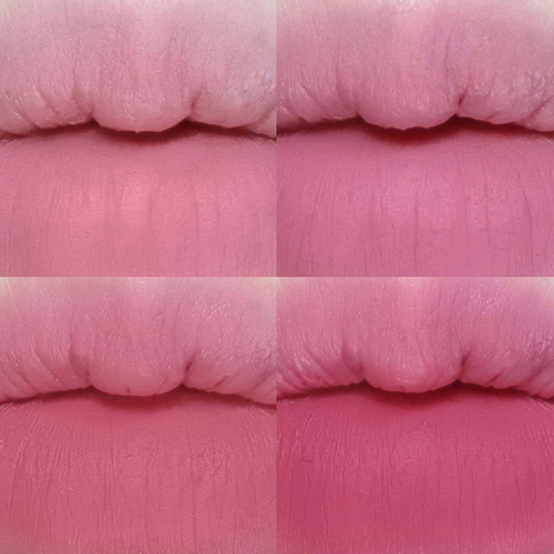 penna Rossetto opaco 4 colori in 1 rossetto rosa nudo opaco rossetto resistente all'acqua set di rossetti con penna conf_voghion.com