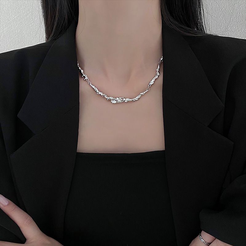 Collana di perle con nappa e spilla a forma di cuore, stile coreano, minimalista, da pendolare, con clavicola, catena per maglione, gioielli di alta qualità_voghion.com