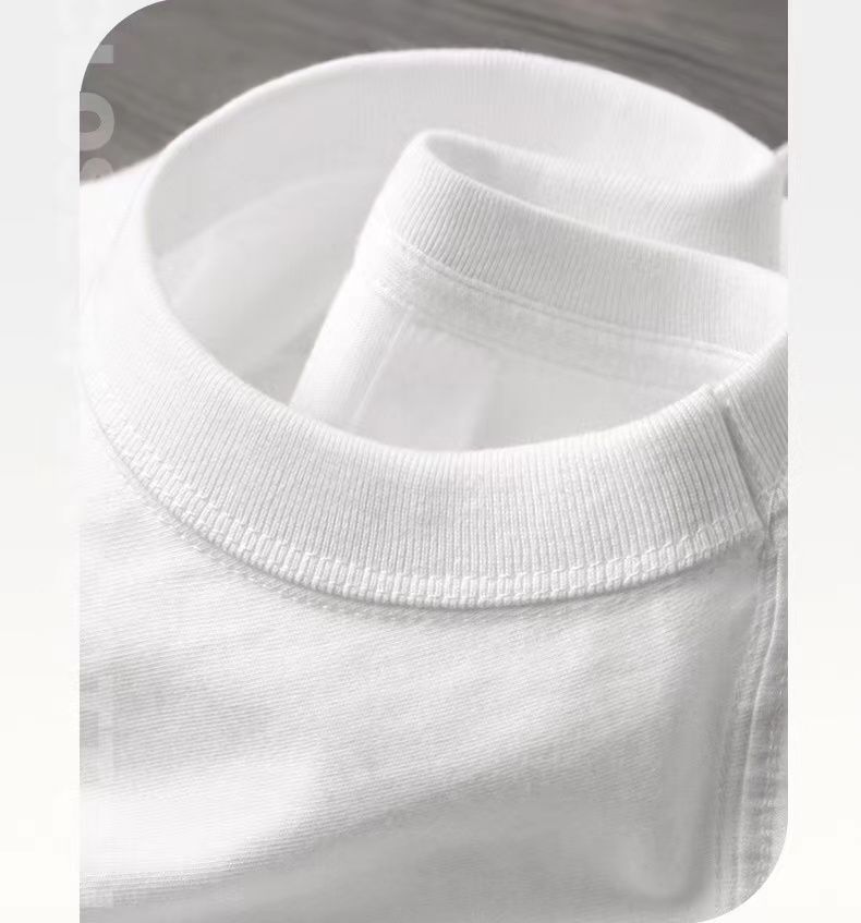 Drei nadel ~ 320g reine baumwolle Amerikanischen stil kleine ausschnitt langarm T-shirt für männer frauen innere hoodies mit_voghion.com