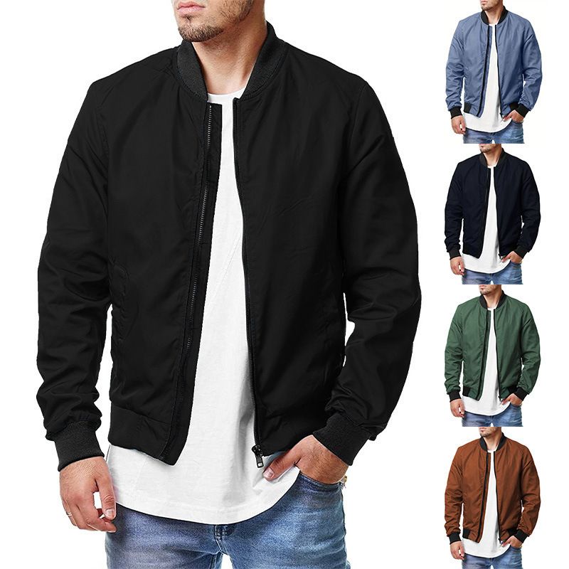 Suitable For All Seasons New Bomber Spring Autumn Casual Trendy Plus Size Men's Zipper Jacket 5XL_voghion.com