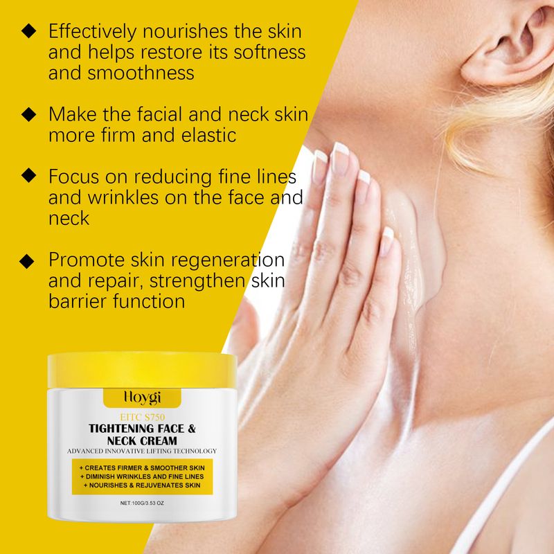 Hoygi Face And Neck Dual Effect Care Moisturizing Gentle Nourishing Cream Brightening Skin_voghion.com
