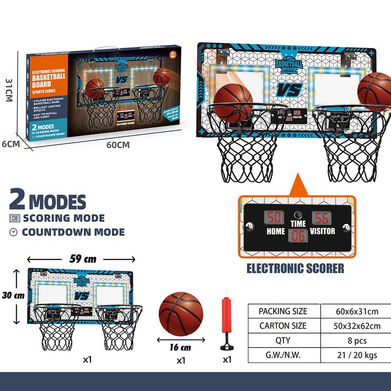 Quadro de basquete dobrável para crianças, sem perfuração, para enterrar e fixar na parede, para transporte interno e externo_voghion.com