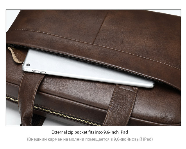 WESTAL Borsa da uomo in vera pelle Cartella da uomo per laptop 14 Messenger Borsa da uomo in pelle Portafoglio da lavoro per documenti A4 7022_voghion.com