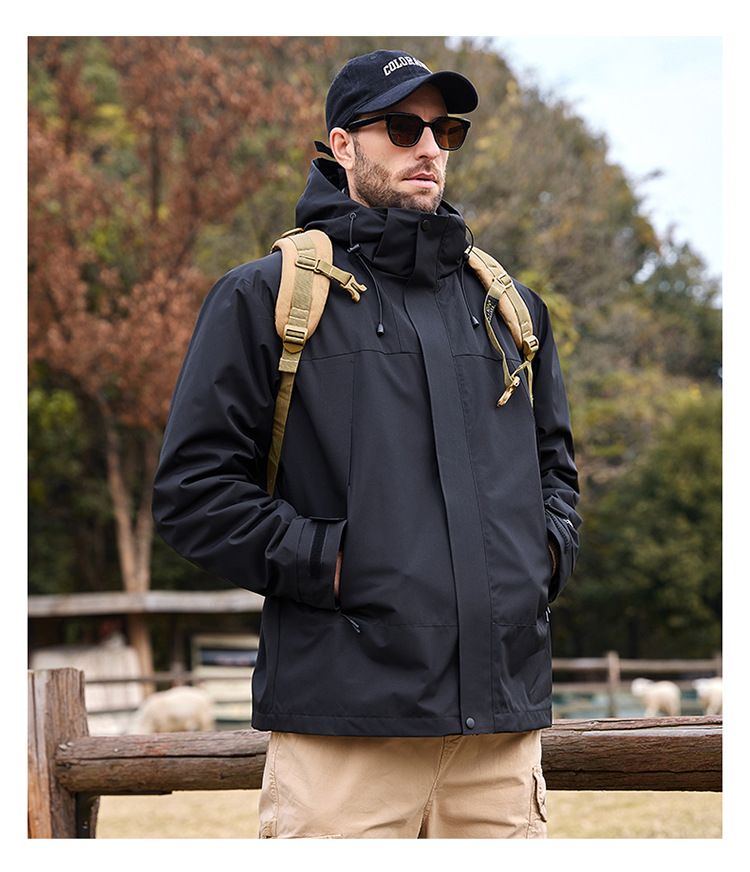 Korean Style Men's Down Jacket – Trendy Couple Matching Hooded Puffer Coat, Lightweight & Fashionable (Black/Ivory White/Tea Green, XS-3XL)_voghion.com