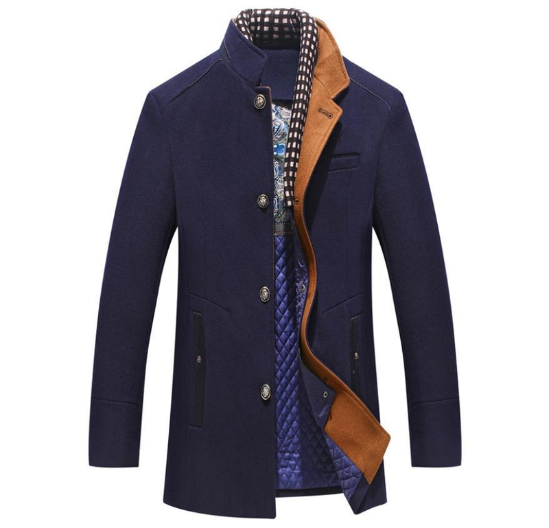 CT 2025 Wool Coat Autumn Winter Thickened Scarf Collar Jacket Men's Outerwear_voghion.com