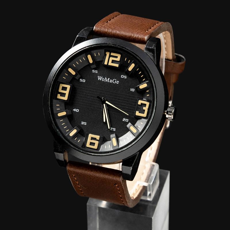 Set regalo di orologi da uomo, alla moda, nuovo, casual, al quarzo, con cintura retrò, portafoglio in PU, set da 5 pezzi_voghion.com