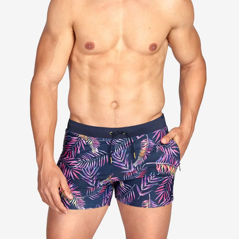 UXH marque hommes maillots de bain Sexy Nylon haute qualité plage maillots de bain courts hommes maillot de bain homme surf mâle maillot de bain_voghion.com
