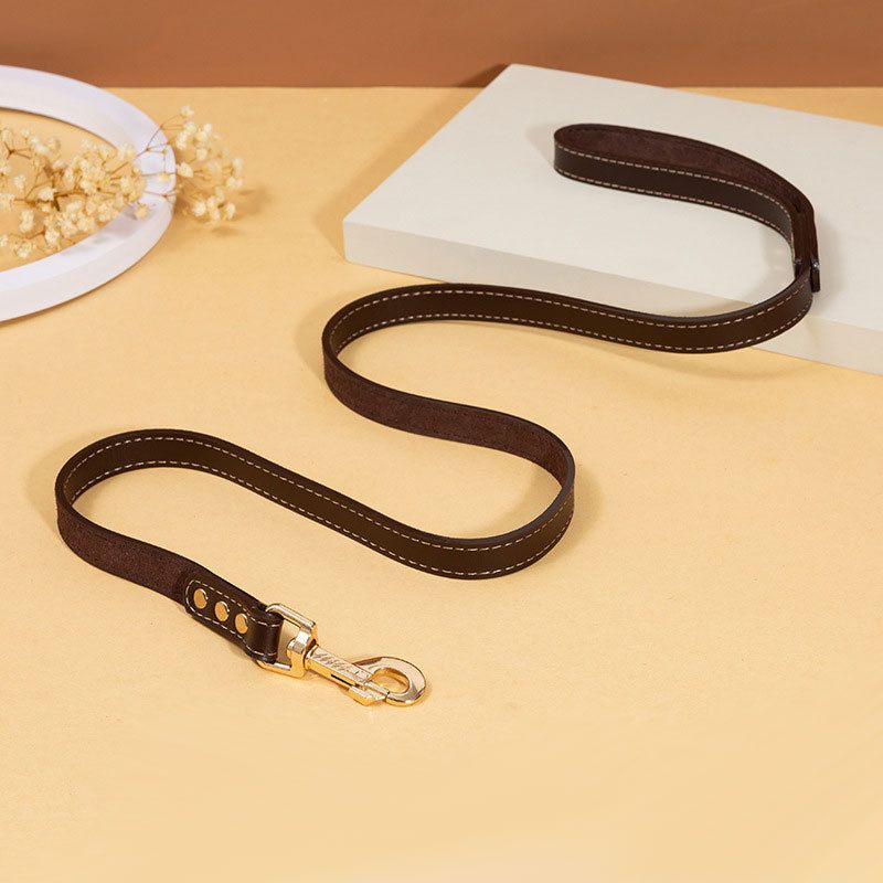 New Dog PU Leather Leash Collar Strong For Small Medium Large Dogs Universal 1.3 1.5m_voghion.com