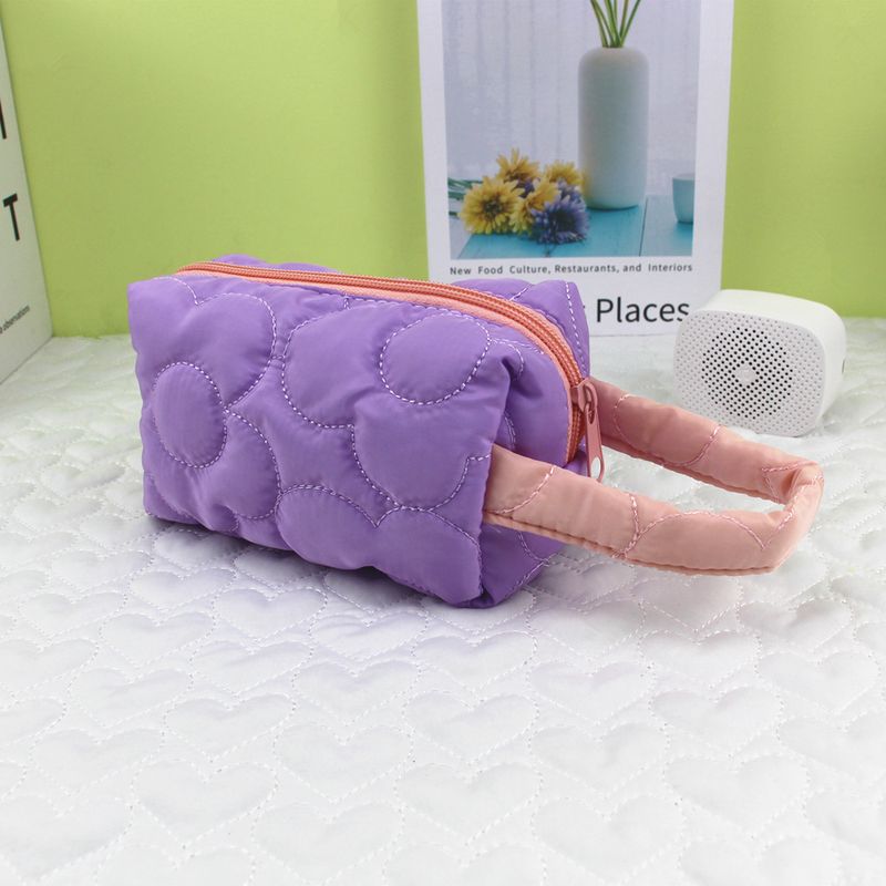 ins Cosmetic Bag Women's Large-capacity Toilet Bag Girl Feeling Pencil Bag Multi-functional Portable Storage Bag Candy Color Simple Hand Wallet_voghion.com