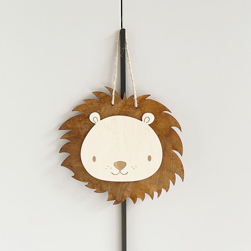 Wandbehang mit Löwenmotiv im nordischen Stil für Kinderzimmer, Heimdekoration im Cartoon-Stil, Baby-Foto-Requisiten_voghion.com