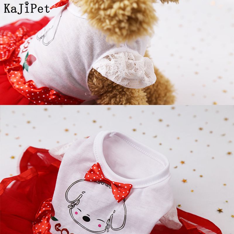 Flauschiges Obstkleid, Rock, schöne Hundekleidung, Yorkies, Chihuahuas mit süßer Tasse, für kleine Hunde und Katzen, Welpenkleidung von PawParty Store_voghion.com