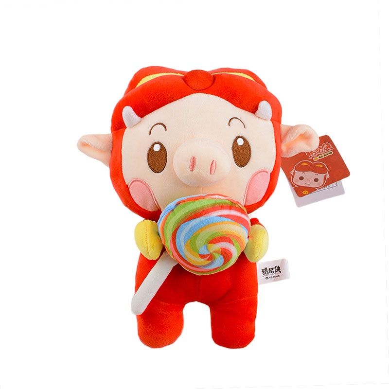 Plüschschweinchen, molliges Heldenspielzeug für Mädchen, niedliche und liebenswerte Puppe im Cartoon-Stil, Stofftier_voghion.com