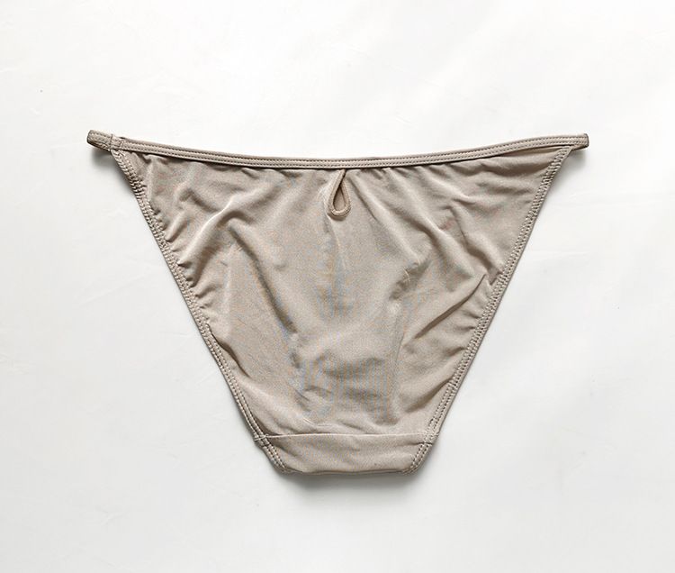 2023 New Low Waist Ice Silk Sexy Triangle Bag Hip Solid Color Thin Belt Comfortable And Breathable Women's Underwear_voghion.com